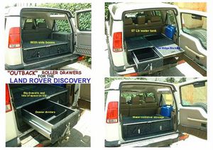 AMENAGEMENT A TIROIRS POUR LAND ROVER DISCOVERY I